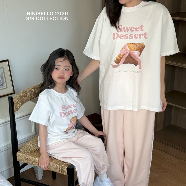 Ninibello - Korean Women Fashion - #momslook - Dessert Short Sleeve Tee (Adult) - 3