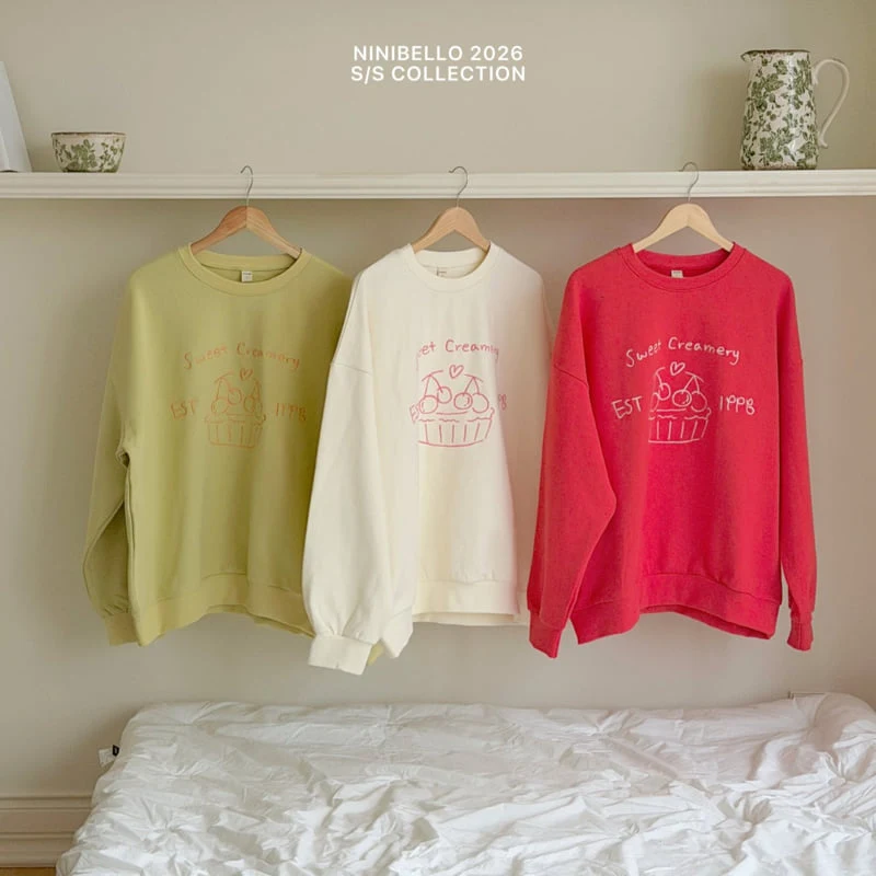 Ninibello - Korean Women Fashion - #womensfashion - Sweet Pie Sweatshirt (Adult)