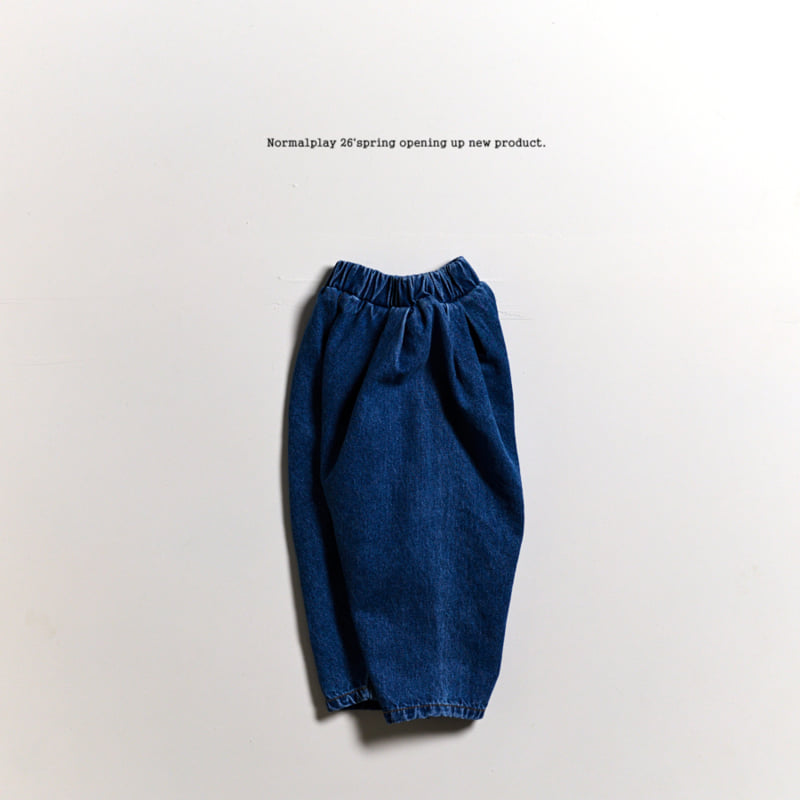 Normalplay - Korean Baby Fashion - #babyboutique - Smiling Denim Pants