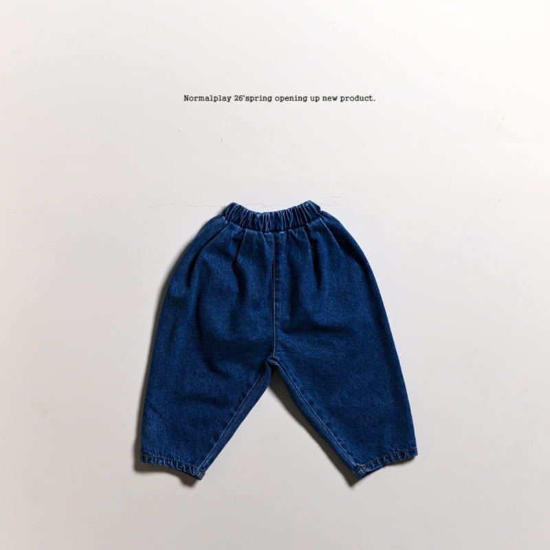 Normalplay - Korean Baby Fashion - #babyboutiqueclothing - Smiling Denim Pants - 4