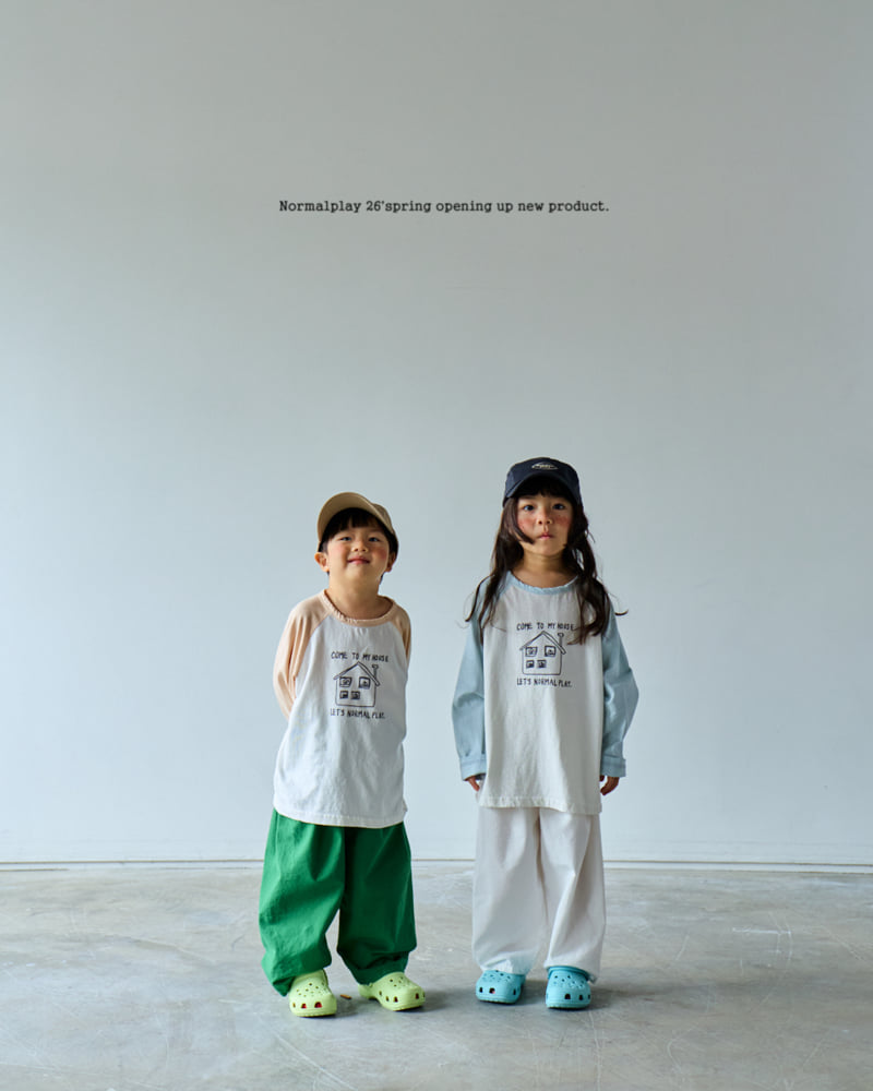 Normalplay - Korean Children Fashion - #kidzfashiontrend - My Home Raglan Tee - 4