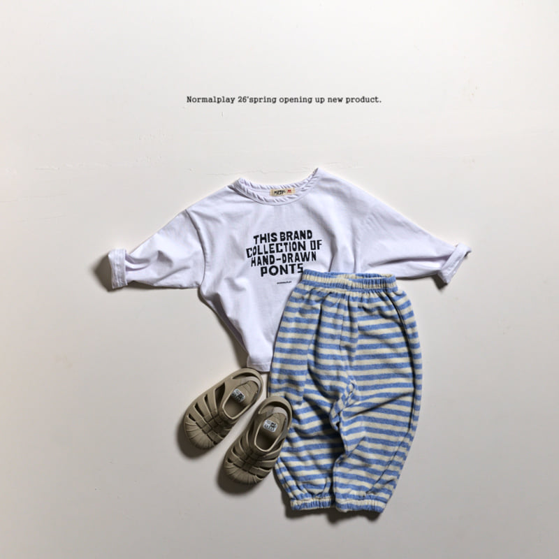 Normalplay - Korean Children Fashion - #Kfashion4kids - Font Single Tee - 5
