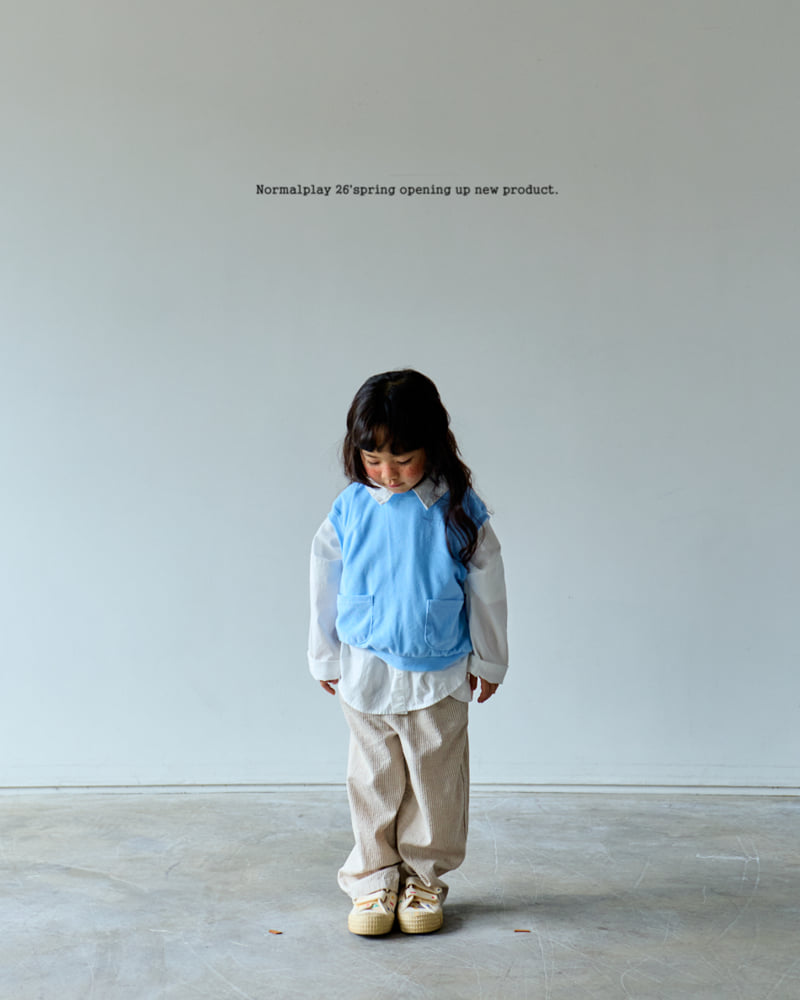 Normalplay - Korean Children Fashion - #kidzfashiontrend - Double Terry Vest - 4