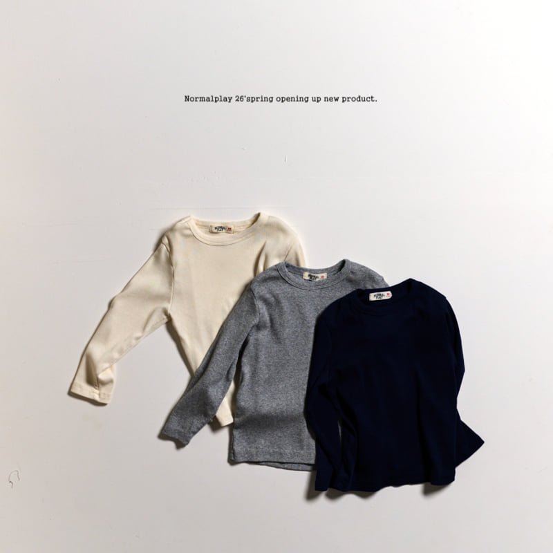 Normalplay - Korean Children Fashion - #kidzfashiontrend - Tencel Rib Tee - 4