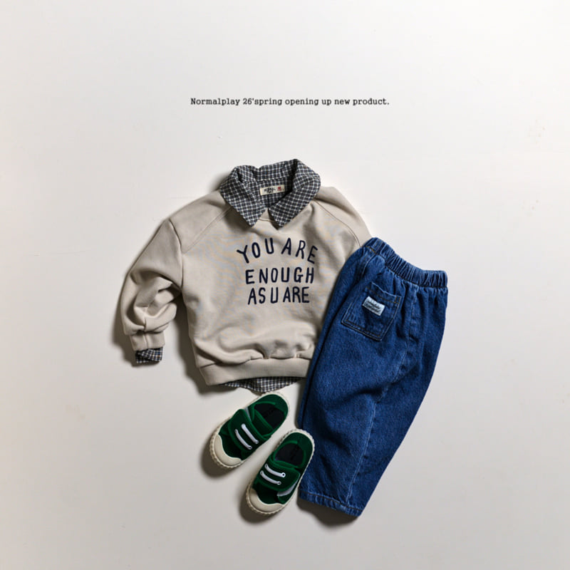 Normalplay - Korean Children Fashion - #childofig - Enough Sweatshirt - 7