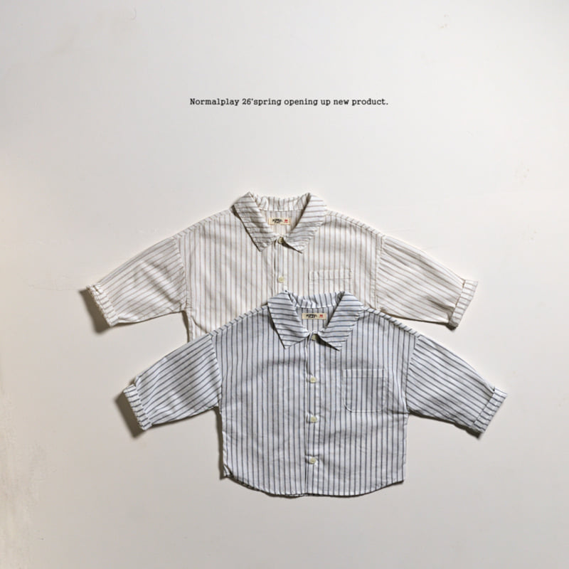 Normalplay - Korean Children Fashion - #childrensboutique - Movie Stripe Shirt - 6