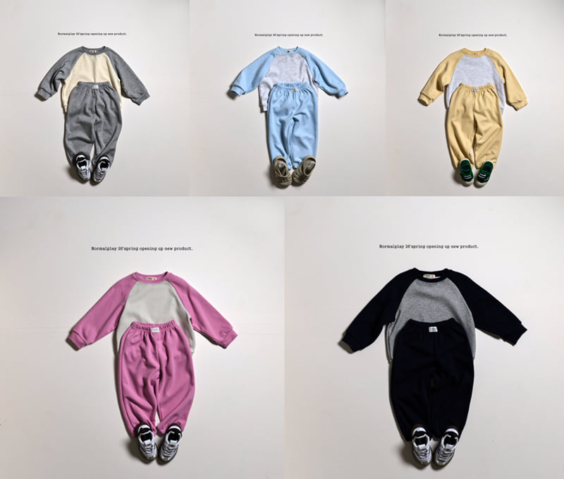 Normalplay - Korean Children Fashion - #childofig - Daily Raglan Set - 4