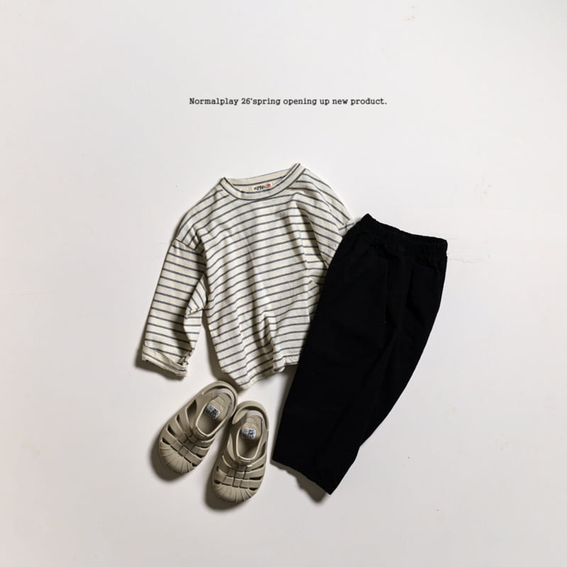 Normalplay - Korean Children Fashion - #childrensboutique - Mushroom Stripe Tee - 8