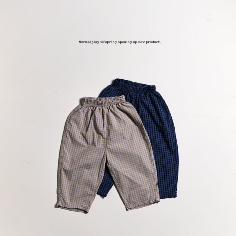 Normalplay - Korean Children Fashion - #designkidswear - Peter Pan Check Pants