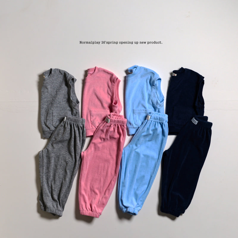 Normalplay - Korean Children Fashion - #designkidswear - Double Terry Jogger Pants
