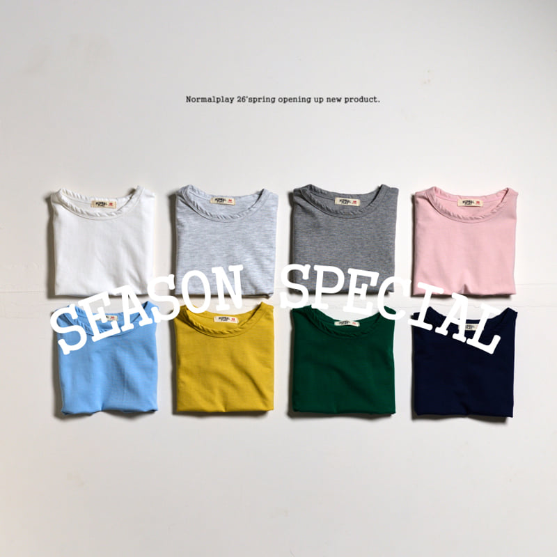 Normalplay - Korean Children Fashion - #designkidswear - Good Morning Single Short Sleeve Tee
