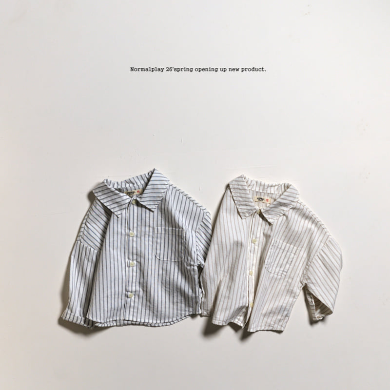 Normalplay - Korean Children Fashion - #discoveringself - Movie Stripe Shirt - 8