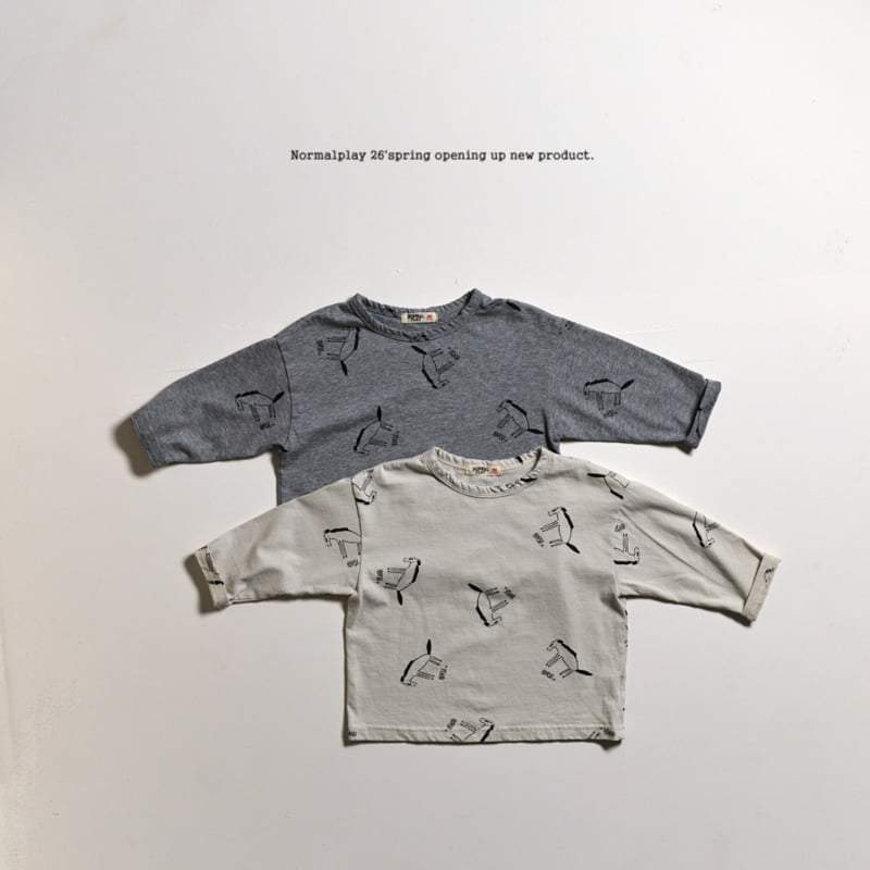 Normalplay - Korean Children Fashion - #discoveringself - Darling Horse Single Tee - 7