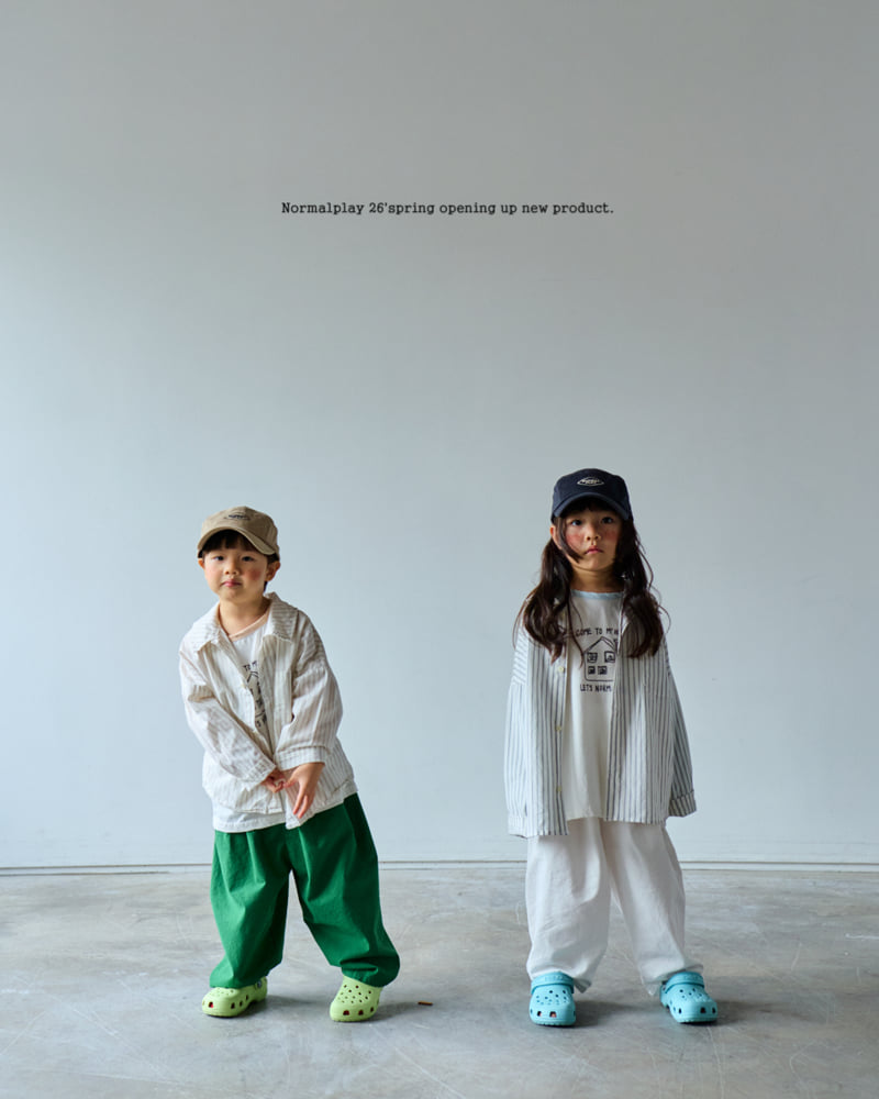 Normalplay - Korean Children Fashion - #fashionkids - Movie Stripe Shirt - 9