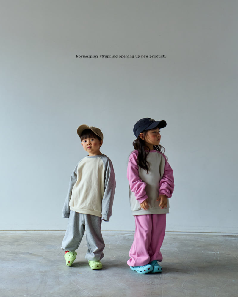 Normalplay - Korean Children Fashion - #kidsshorts - Daily Raglan Set - 8