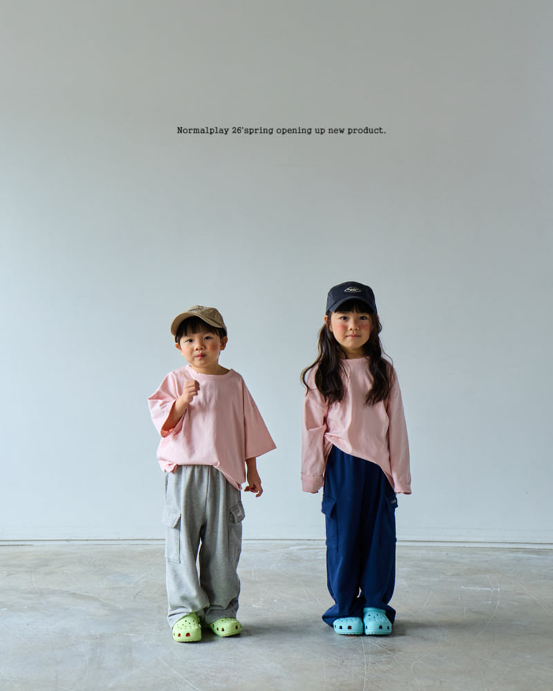 Normalplay - Korean Children Fashion - #kidsshorts - Good Morning Single Long Sleeve Tee - 6