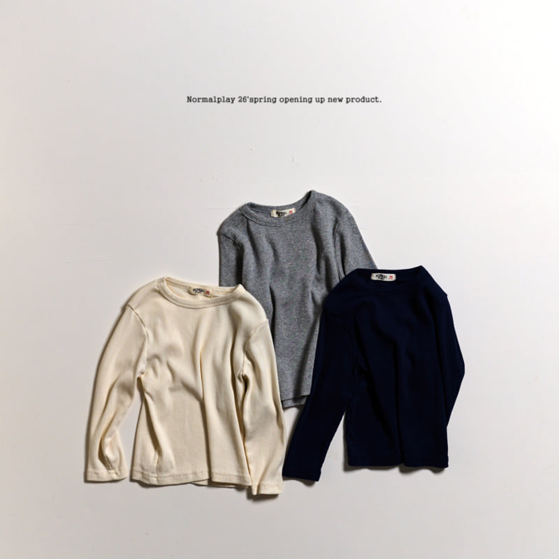 Normalplay - Korean Children Fashion - #kidsshorts - Tencel Rib Tee