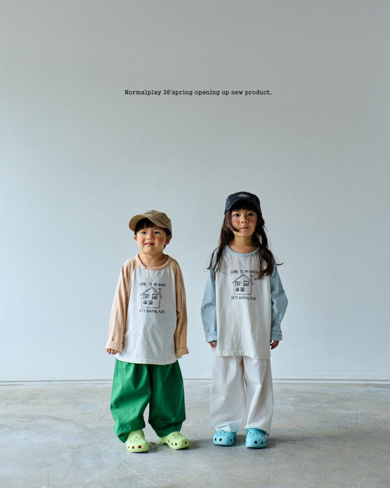 Normalplay - Korean Children Fashion - #kidsstore - My Home Raglan Tee - 2