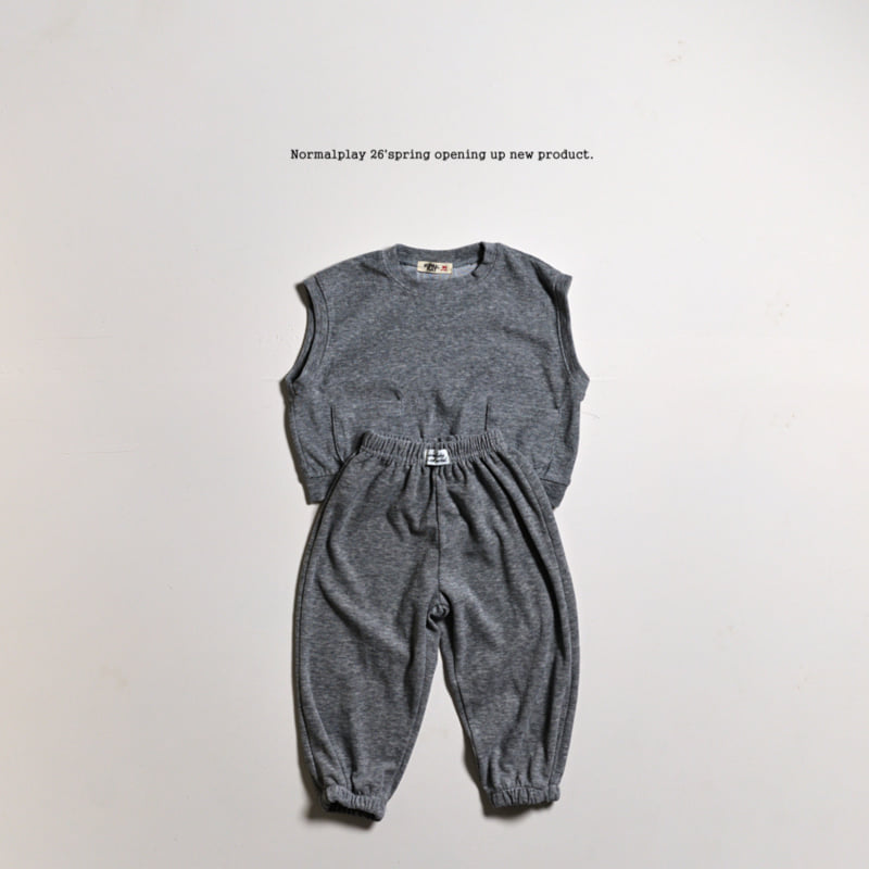 Normalplay - Korean Children Fashion - #kidsstore - Double Terry Jogger Pants - 5