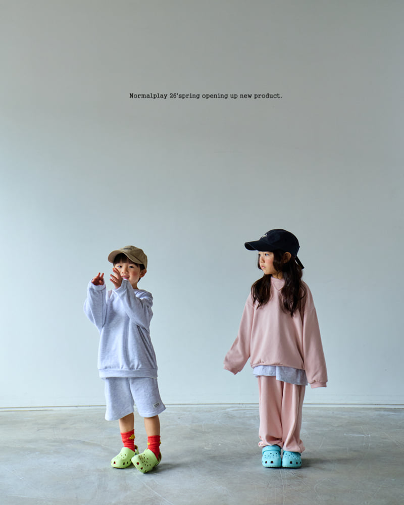 Normalplay - Korean Children Fashion - #kidsstore - Soft Terry Top Bottom Set - 12