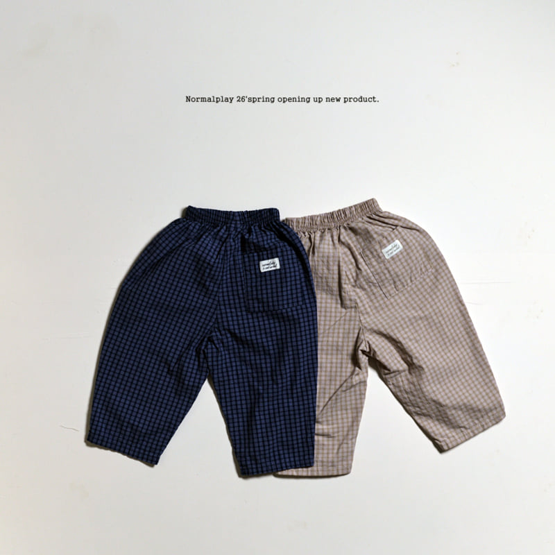 Normalplay - Korean Children Fashion - #kidzfashiontrend - Peter Pan Check Pants - 6