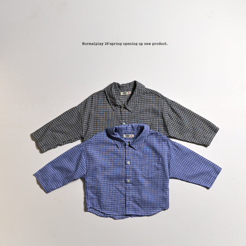 Normalplay - Korean Children Fashion - #kidzfashiontrend - Series Check Shirt - 5