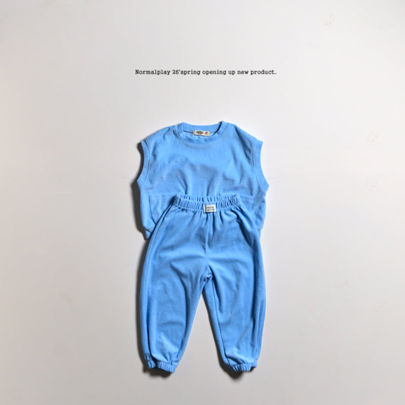 Normalplay - Korean Children Fashion - #kidzfashiontrend - Double Terry Jogger Pants - 6
