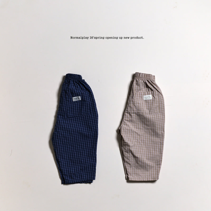 Normalplay - Korean Children Fashion - #littlefashionista - Peter Pan Check Pants - 8