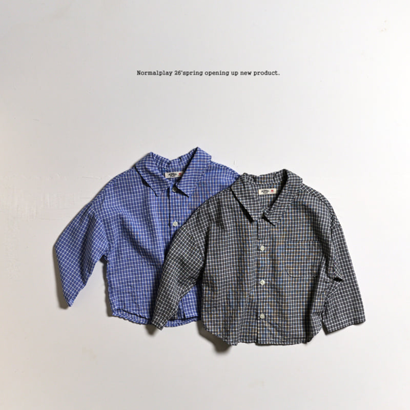 Normalplay - Korean Children Fashion - #littlefashionista - Series Check Shirt - 7