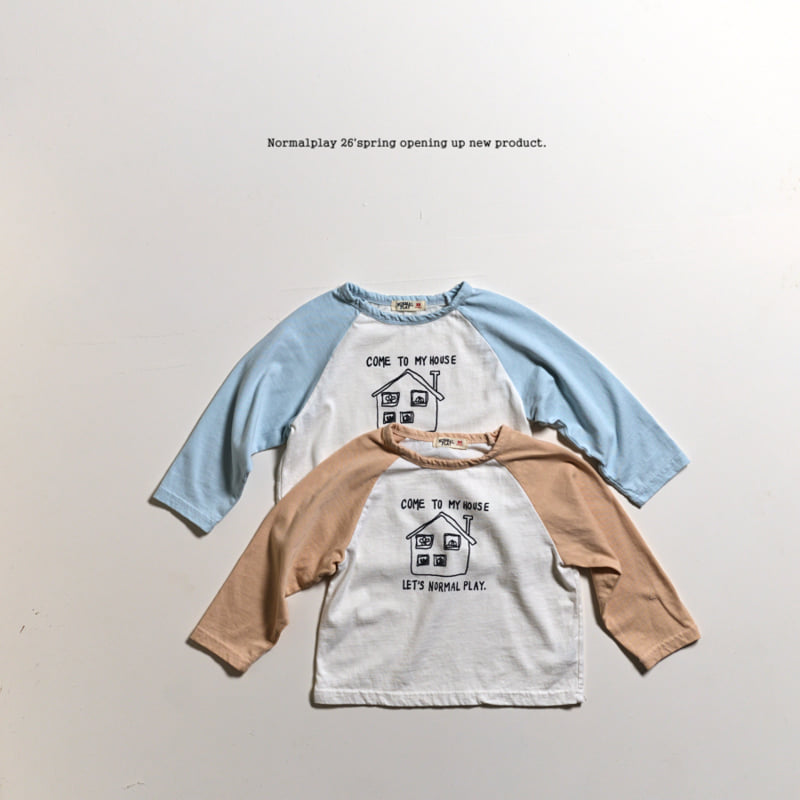 Normalplay - Korean Children Fashion - #littlefashionista - My Home Raglan Tee - 5