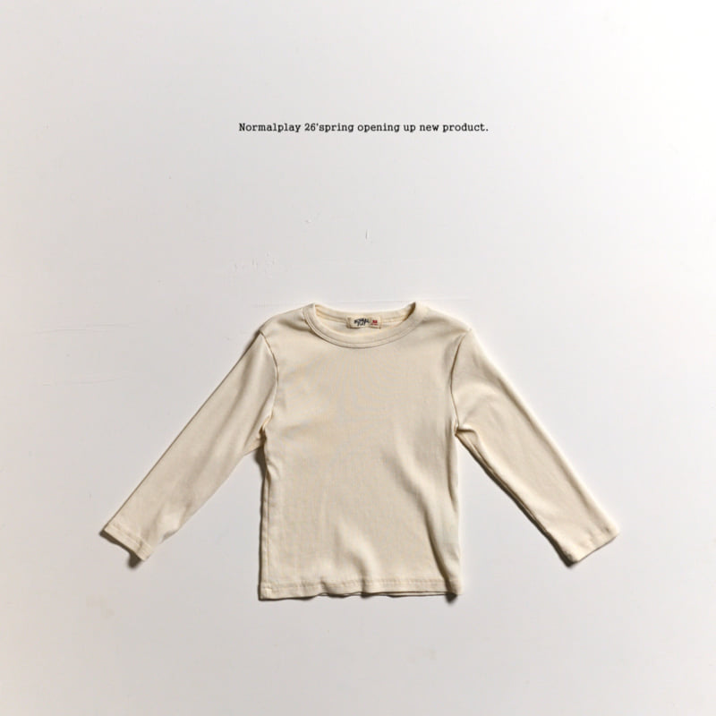 Normalplay - Korean Children Fashion - #littlefashionista - Tencel Rib Tee - 5