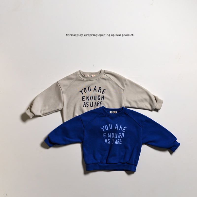 Normalplay - Korean Children Fashion - #magicofchildhood - Enough Sweatshirt