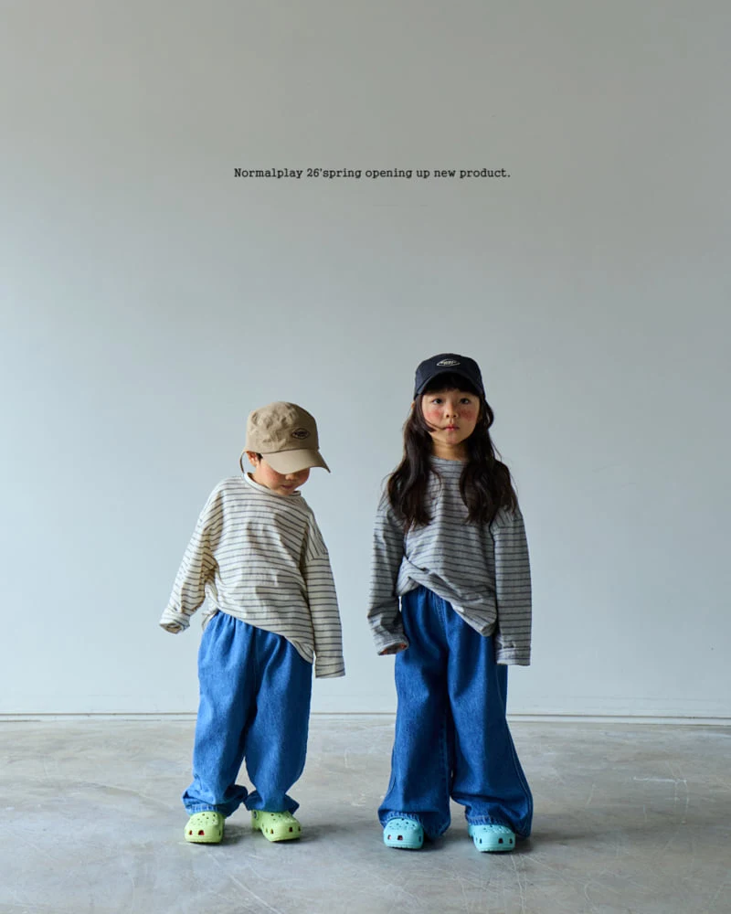 Normalplay - Korean Children Fashion - #magicofchildhood - Mushroom Stripe Tee - 3