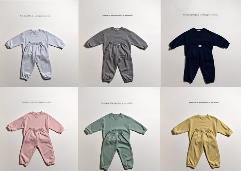 Normalplay - Korean Children Fashion - #magicofchildhood - Soft Terry Top Bottom Set - 2