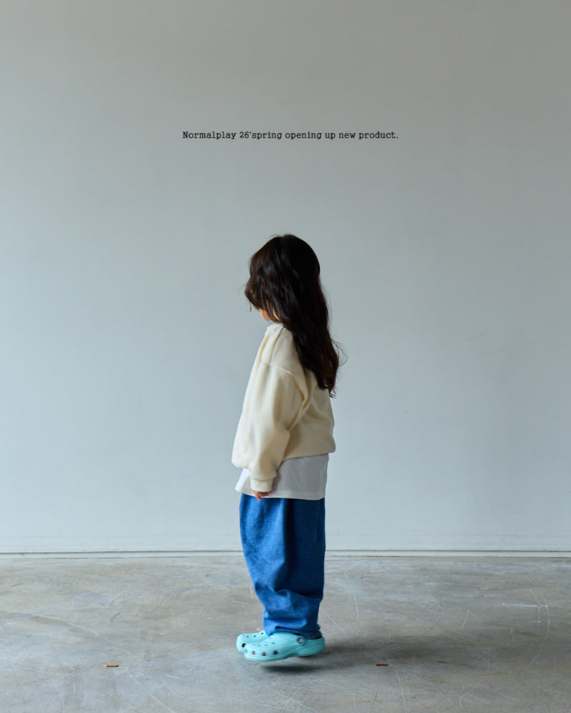 Normalplay - Korean Children Fashion - #magicofchildhood - Wave Embroidered Sweatshirt - 8