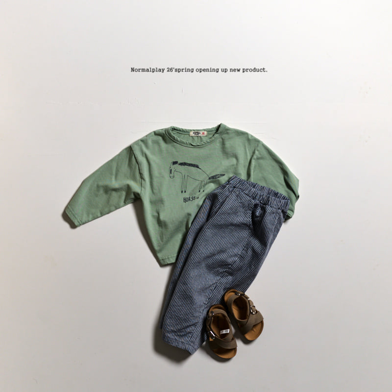 Normalplay - Korean Children Fashion - #littlefashionista - Horse Single Tee - 4