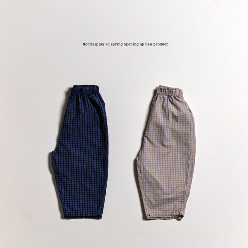 Normalplay - Korean Children Fashion - #minifashionista - Peter Pan Check Pants - 10