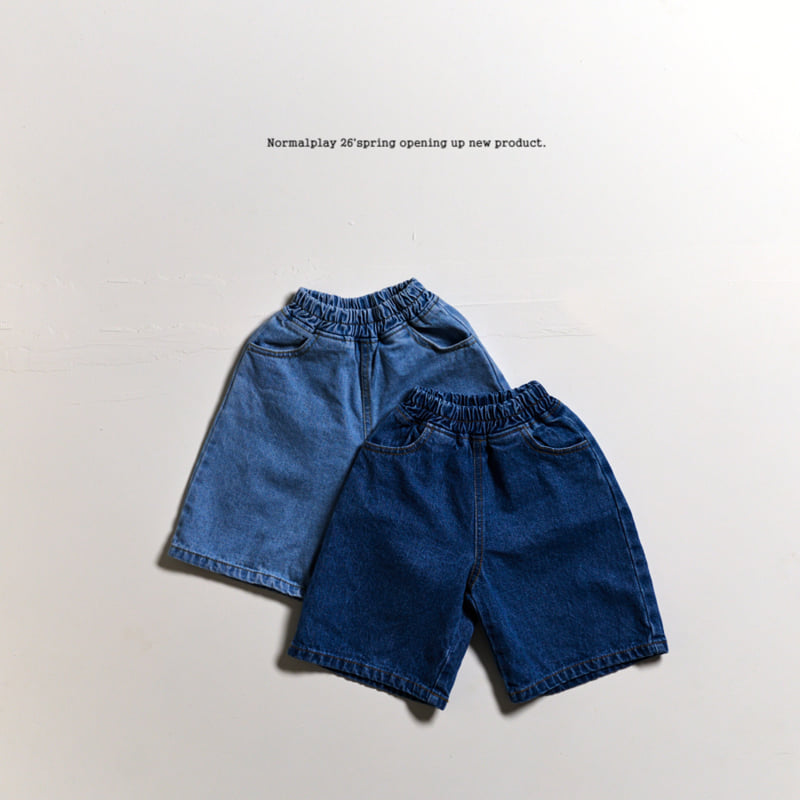 Normalplay - Korean Children Fashion - #magicofchildhood - Normal Bermuda Denim Pants - 4