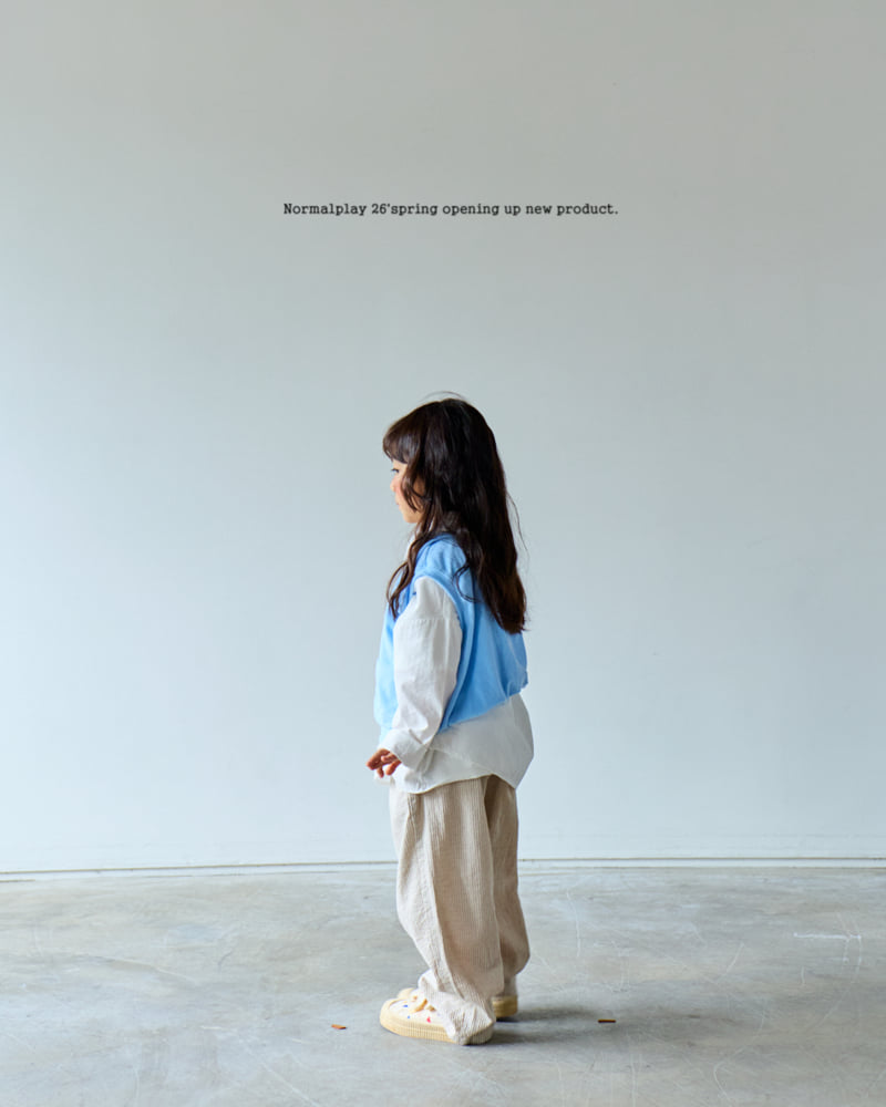 Normalplay - Korean Children Fashion - #minifashionista - Double Terry Vest - 7