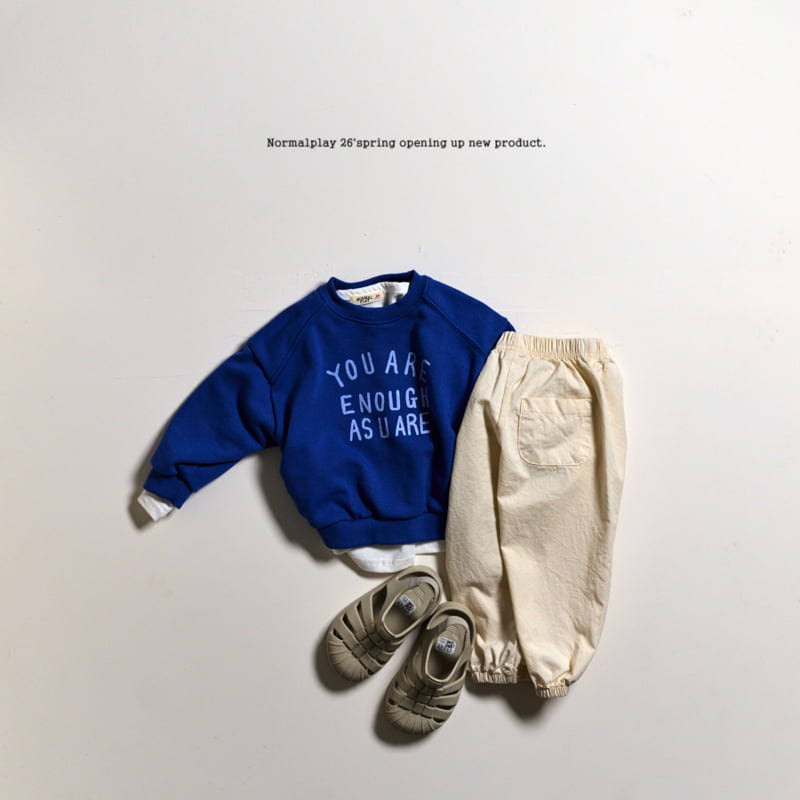Normalplay - Korean Children Fashion - #stylishchildhood - Enough Sweatshirt - 6