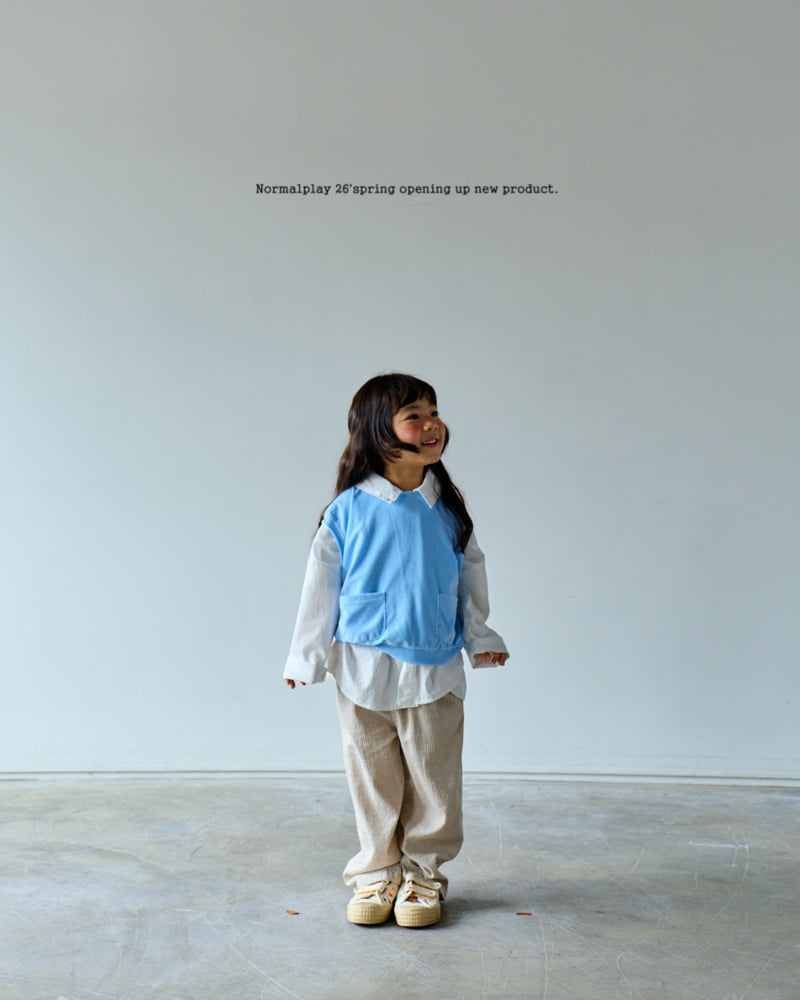 Normalplay - Korean Children Fashion - #stylishchildhood - Double Terry Vest - 11