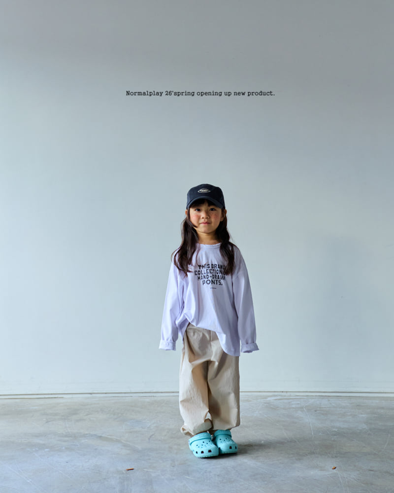 Normalplay - Korean Children Fashion - #todddlerfashion - Font Single Tee - 10