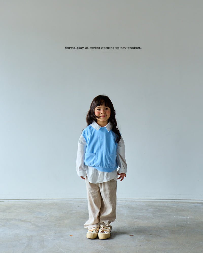 Normalplay - Korean Children Fashion - #todddlerfashion - Double Terry Vest - 9