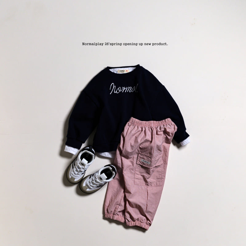 Normalplay - Korean Children Fashion - #todddlerfashion - Wave Embroidered Sweatshirt - 11
