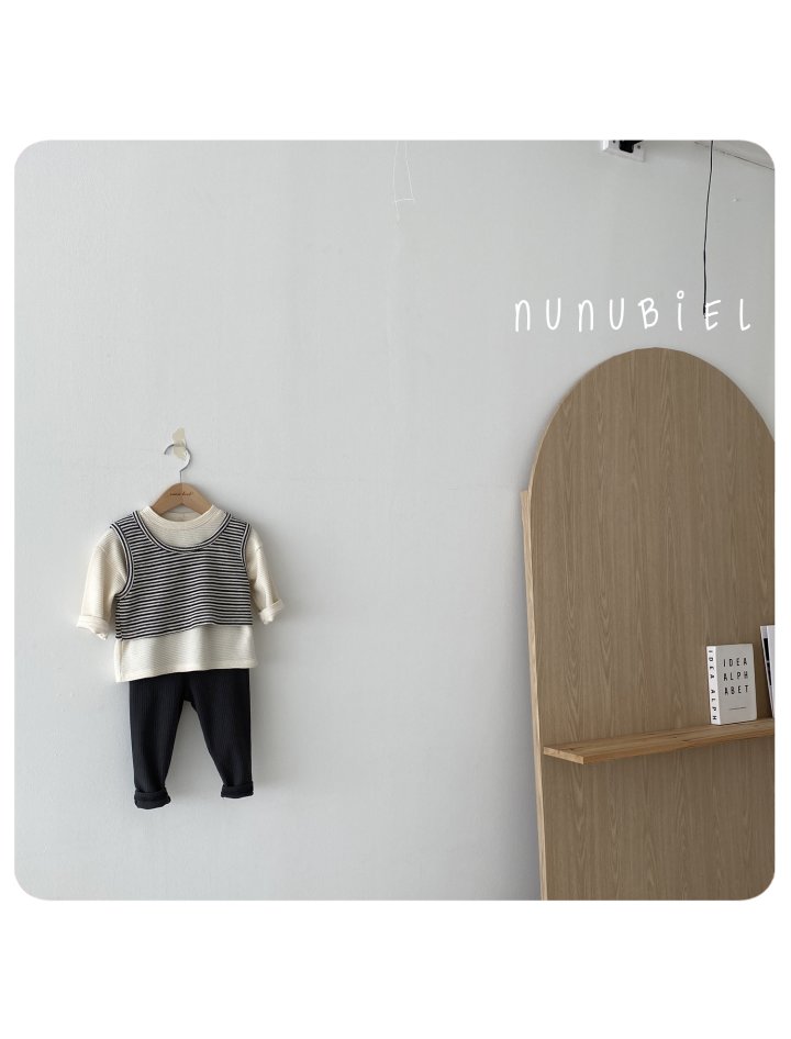 Nunubiel - Korean Baby Fashion - #babyboutiqueclothing - Bebe Stripe Suit - 6