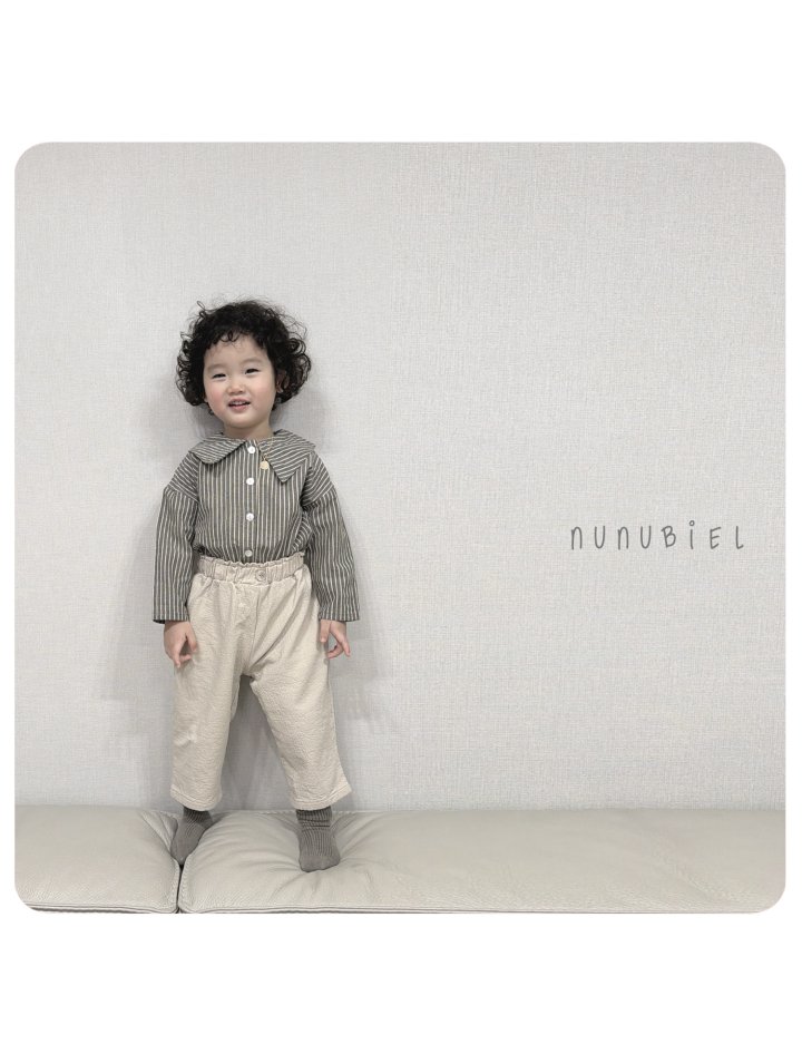 Nunubiel - Korean Baby Fashion - #babyboutiqueclothing - Stripe Shirt - 12