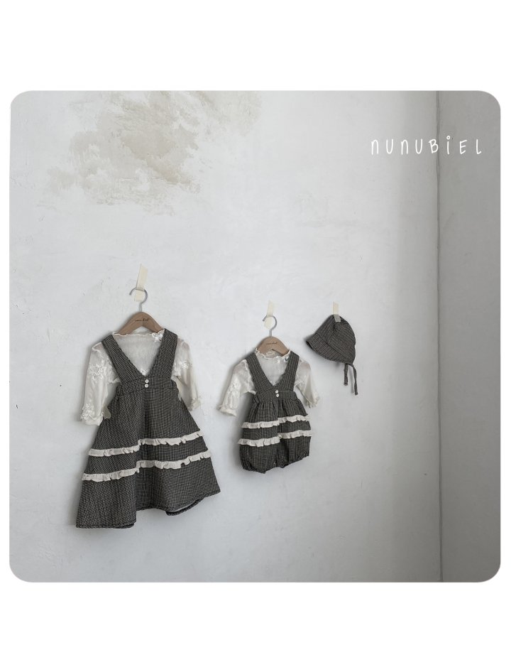 Nunubiel - Korean Baby Fashion - #babyboutiqueclothing - Gingham One-piece - 6
