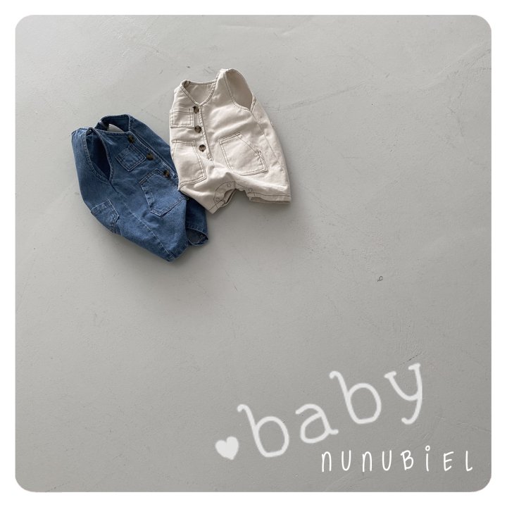 Nunubiel - Korean Baby Fashion - #babyootd - Denim Romper