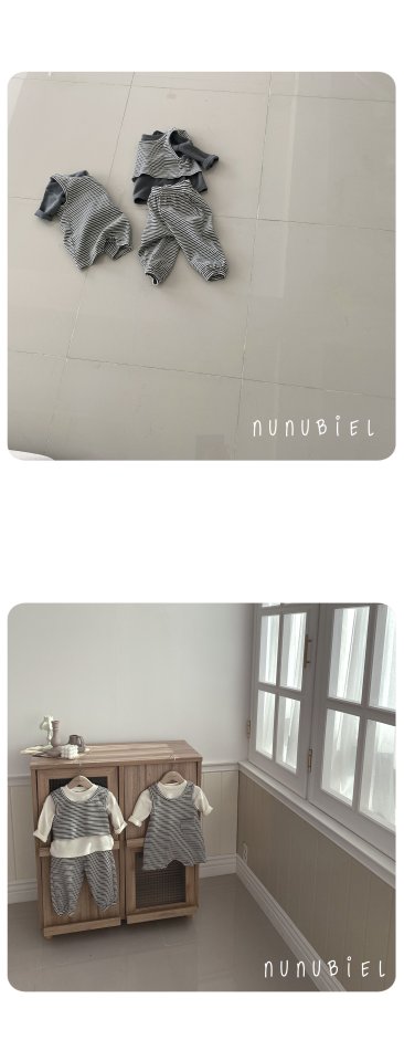 Nunubiel - Korean Baby Fashion - #babyoutfit - Waffle Tee - 3