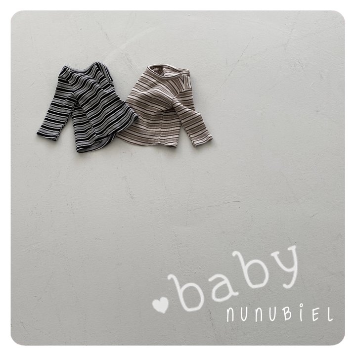 Nunubiel - Korean Baby Fashion - #babyoutfit - Bebe Tricolor Tee